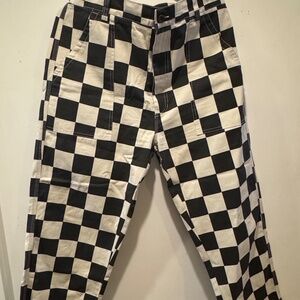P&Co Service Fatigue Pants - Black Checkerboard